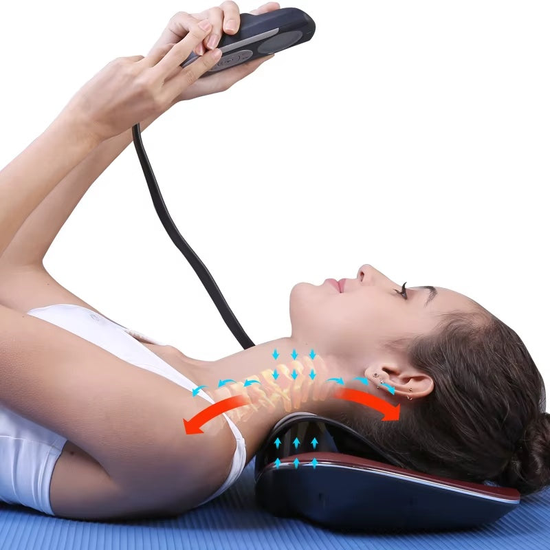 US Local Electric Heat Therapy Massage Products Cervical Massager Traction Machine Pillow For Neck And Shoulder Massage