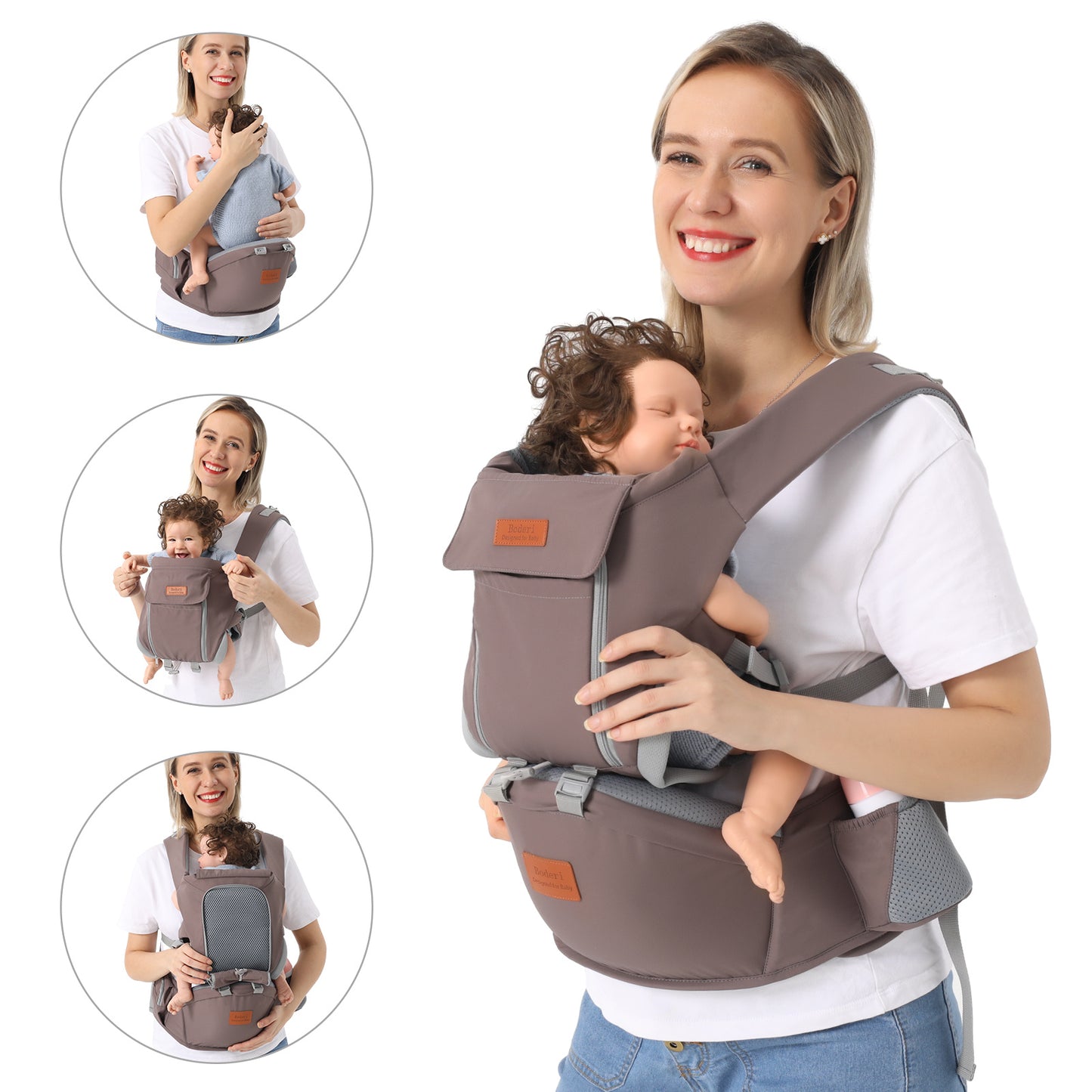 US Local Multi-functional Baby Waist Stool For Newborns To Hold The Baby Artifact Toddler Front And Rear Dual-purpose Baby Carrier