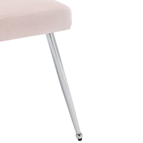 UK Local Button Pattern Dining Chair, Upholstered Armchair, Metal Leg Chairs, Modern Lounge Chair, Bedroom Living Room Chair With Lumbar Cushion