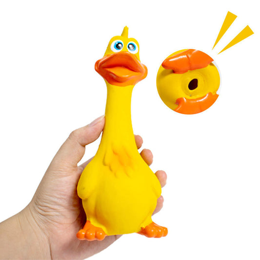 US Local 3pcs Latex Screaming Chicken Toys Eco Friendly TPR Pet Squeaky Dog Interactive Play Chew Toys