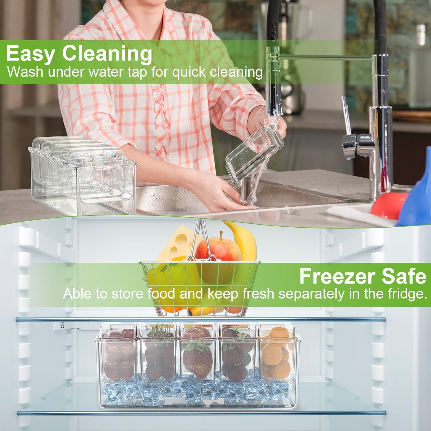 1Set Ice Chilled Condiment Caddy Serving Tray Container Bar Garnish Holder Salad Platter Server Food Storage With 5 Removable Containers 5 Lids 2 Tongs 5 Sporks