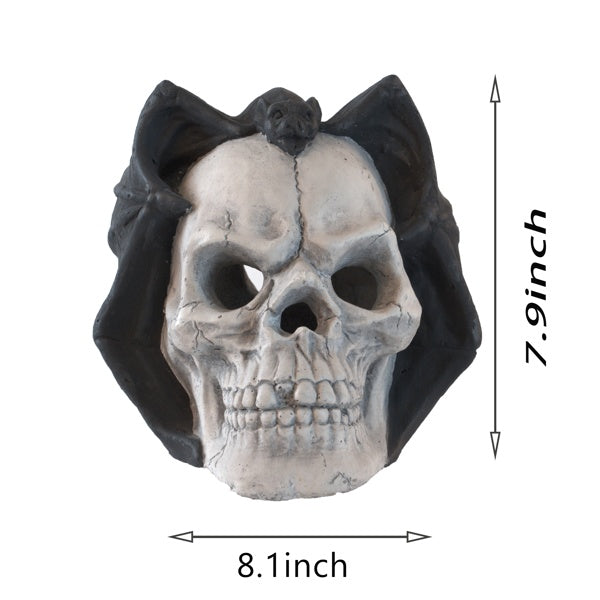 Demon Skull Gas Fireplace, Suitable For Ventless Or Ventless Propane, Gel, Ethanol, Electric, Outdoor Fireplaces And Fire Pits, Halloween Decorations - Patent Pending