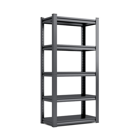 US Local Tier Metal Shelves For Storage Garage Shelving 2000LBS Heavy Duty Storage Shelves Adjustable Garage Shelf Industrial Shelving Unit Storage Utility Rack,Black