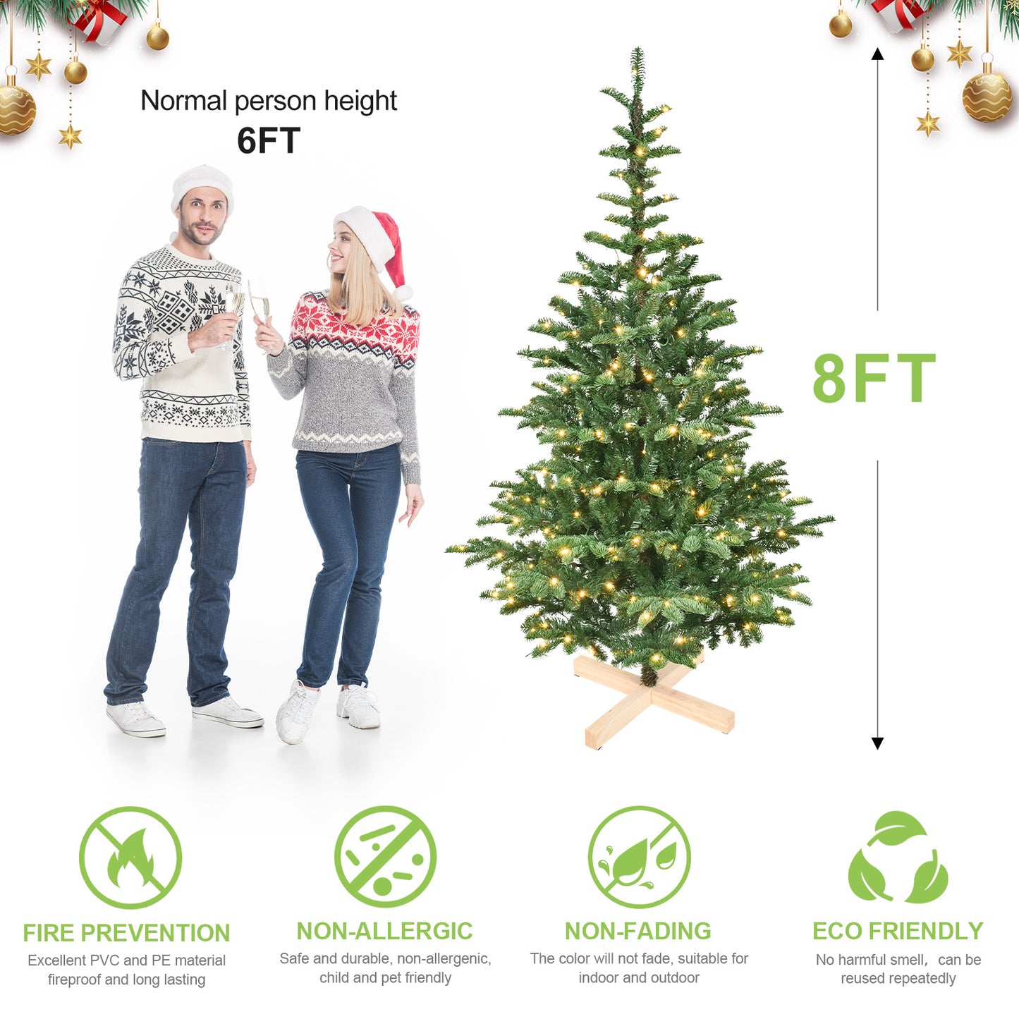 US Local PE, PVC Christmas Tree, Christmas Decorations, Holiday Decorations