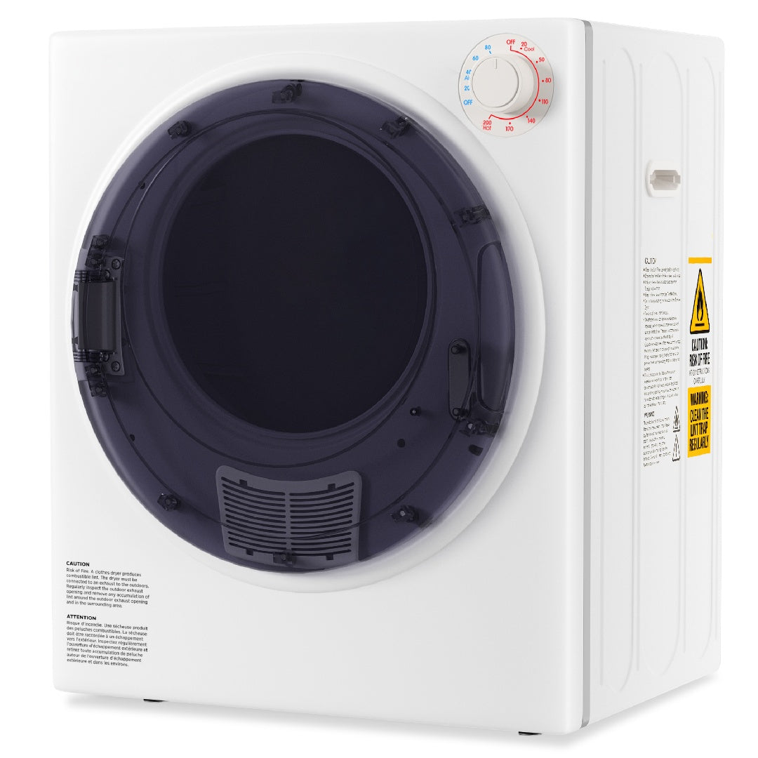 US Local Only Supports Self Pickup-Portable Dryer, Electric Dryer With Stainless Steel Inner Drum For Apartments, RVs, Dorms, Compact Dryer For Tight Spaces