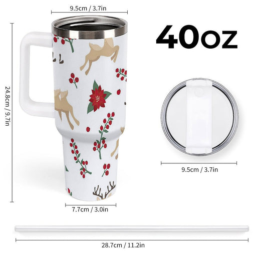 PHDT00026 POD US Local Tumbler 40 oz Large Capacity Car Cup Christmas Elk