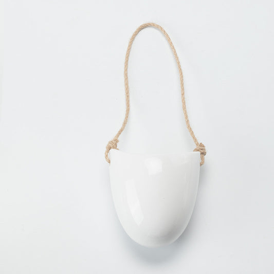 US Local Wall-mounted Flower Pot Half Wall Ceramic Green Plant Free Perforation Balcony