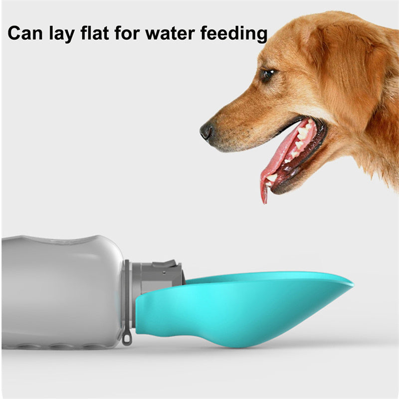 USA Local 800ml Dogs Water Bottle Portable High Capacity Leakproof Pet Foldable Drinking Bowl Golden Retriever Outdoor Walking Supplies Pet Products