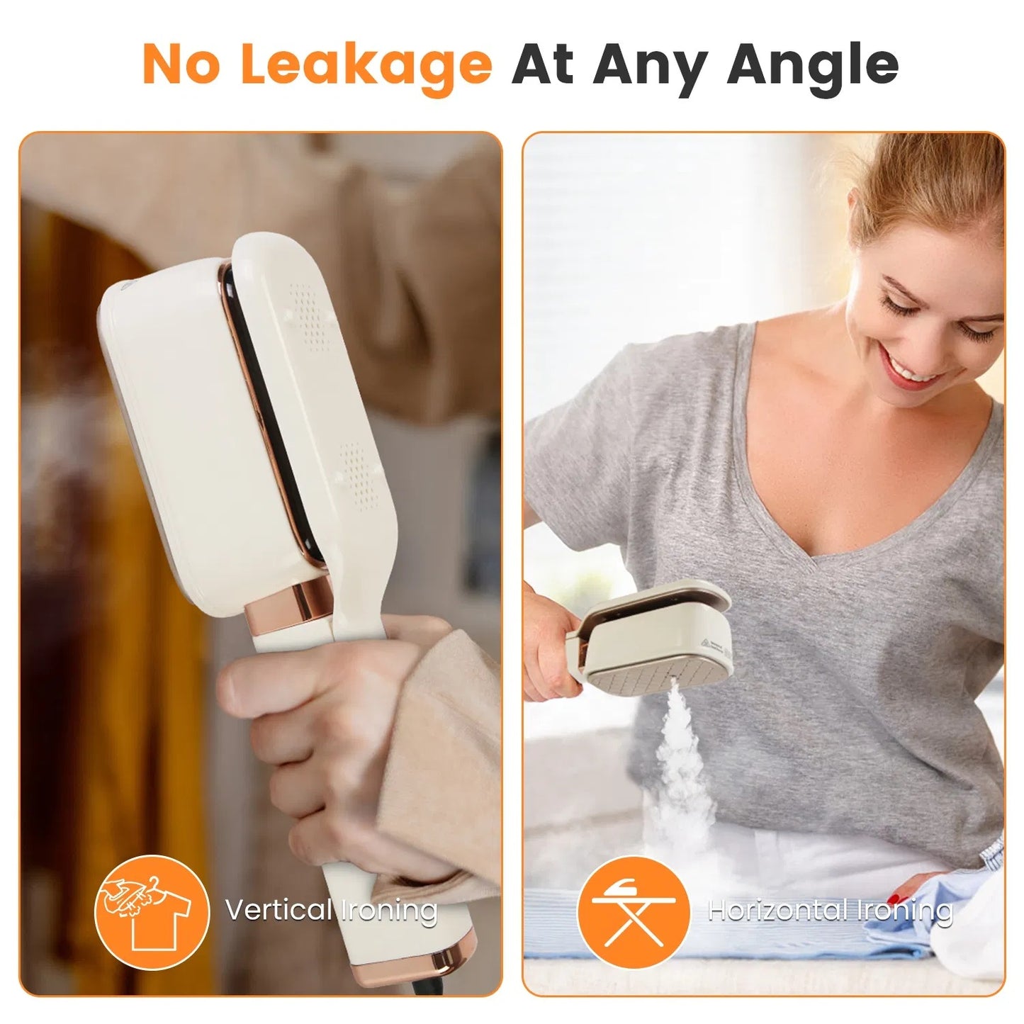 US Local Steam Iron Press 3 In 1 Travel Steamer For Clothes With Flip Head Portable Handheld Flat Iron 1000W Wrinkles Remover Wet And Dry Ironing Garment Steamer 20S Fast Heat Up GPCT5460