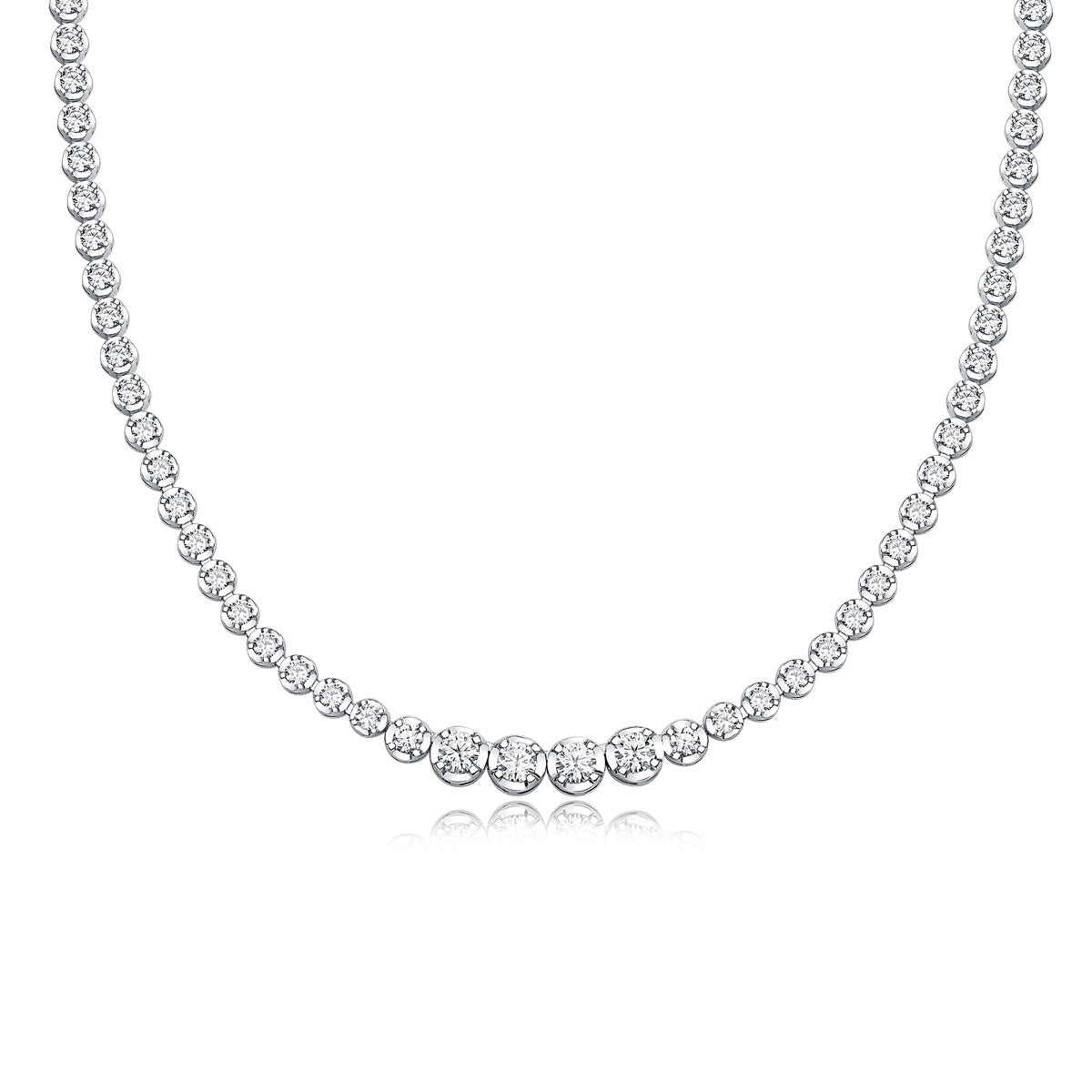 In The Name Of Light Luxurious Fashion Diamond Pendant Necklace Set With Mosan Diamond Silver Ornaments