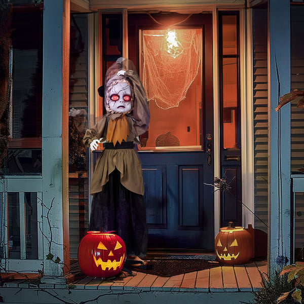 US Local 5.3ft Girl Halloween Standing Decoration