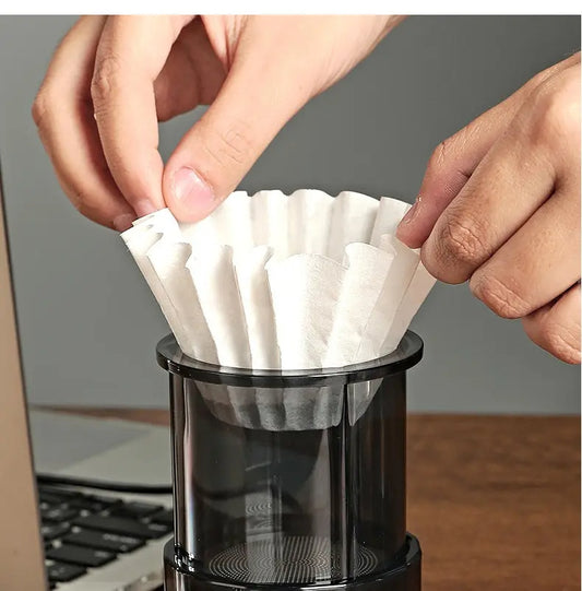 Mini Pour Over Coffee Maker 3 In 1 Design Premium Filtration Nesting Dolls Design Light Weight Dripping Coffee Cup