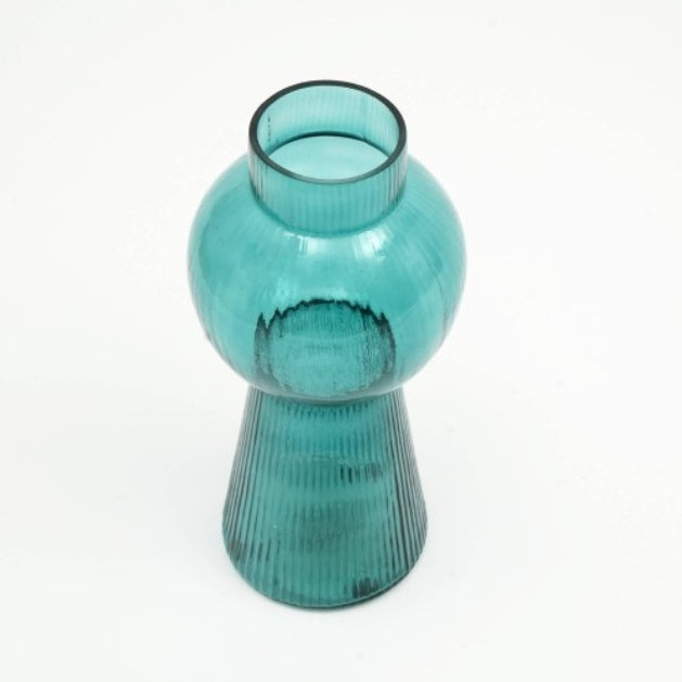 Modern Funnel Flare Glass Large Vase Inch Elegant Tall Decorative Vase For Home, Office & Events Perfect For Floral Arrangements, Centerpieces & Stylish