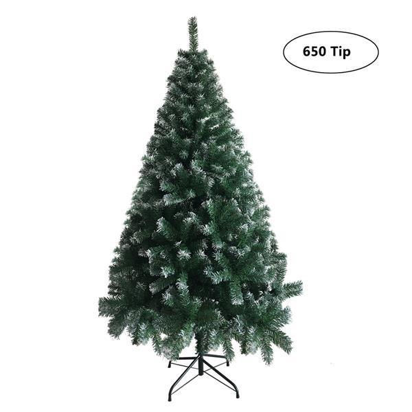 US Local Green Spray White PVC Material Christmas Tree