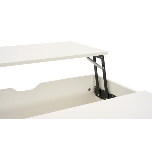 UK Local Lift Up Coffee Table, Coffee Table With Drawer, Wooden Tea Tables Sofa End Tables For Living Room Furniture , White
