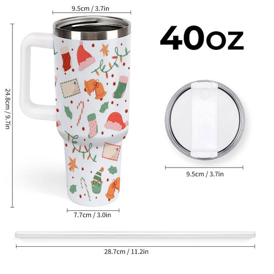 PHDT00025 POD US Local Tumbler 40 oz Large Capacity Car Cup Christmas