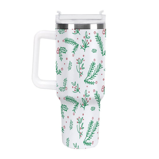 POD US Local Tumbler 40 oz Large Capacity Car Cup Christmas Green
