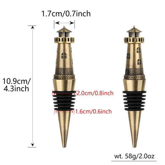 US Local Creative Lighthouse Wine Stopper, Seals The Aroma Of Wine, Protects High-quality Wine, And Serves As A Premium Tool For Wine Preservation.