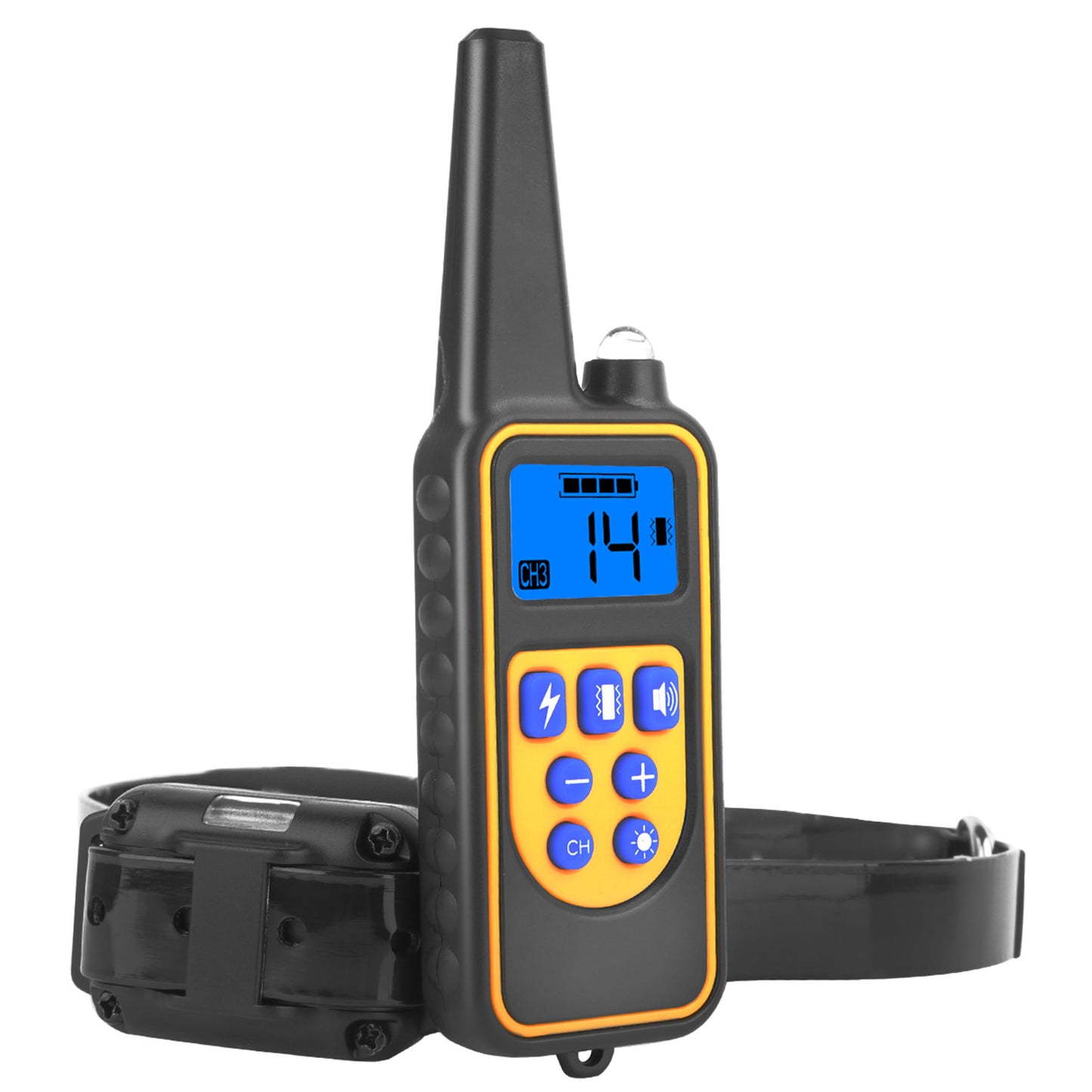 US Local 1Pc Dog Training Collar With Remote IP67 Waterproof Pet Trainer 300mAh Rechargeable 875 Yard Remote Control 4 Modes Adjustable Level