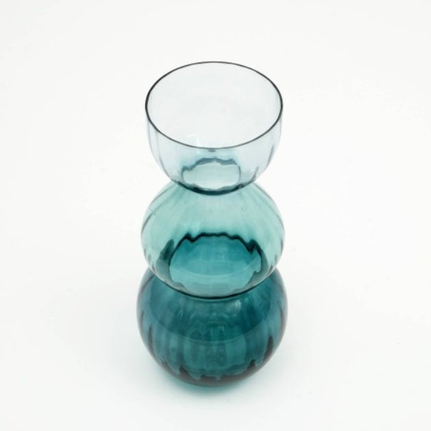 Decorative Opulent Bauble Glass Vase - Elegant Statement Piece