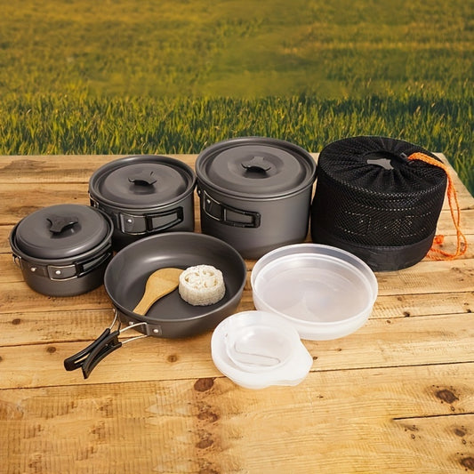 US Local RV Outdoor Camping Pot Set 1-3 People Folding Picnic BBQ Pot Set