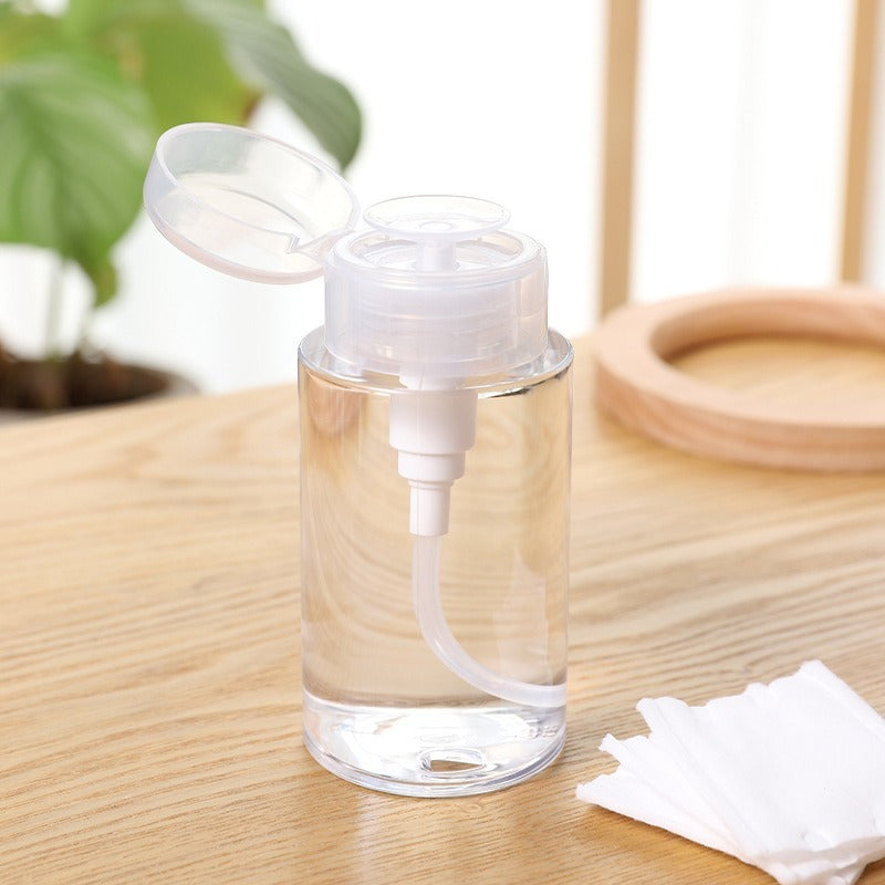 US Local 6pcs Portable Travel Push Pump Dispenser Bottle Empty Mini Travel Size Bottle For Toner And Makeup Remover