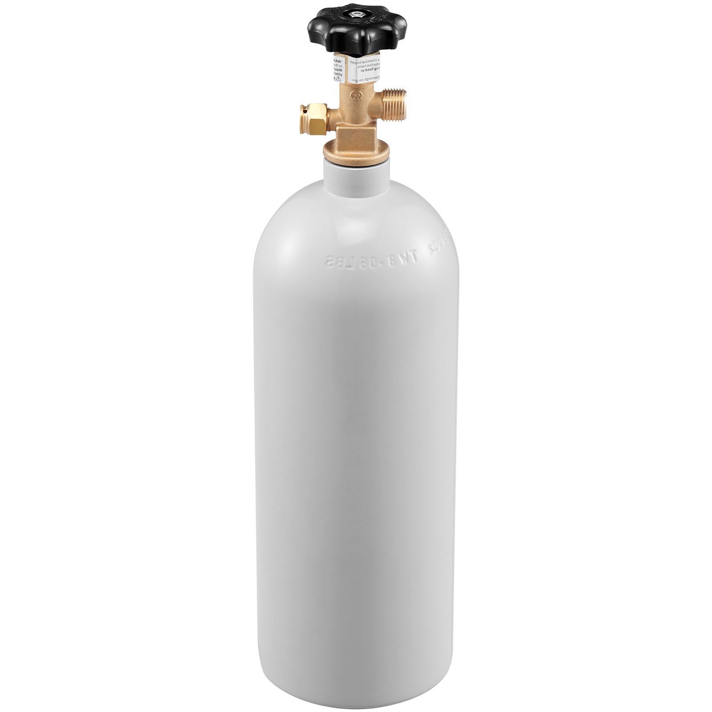 US Local VEVOR 5 Lbs CO2 Tank Aluminum Gas Cylinder, Brand New CO2 Cylinder With Gray Spray Coating, CO2 Tank With CGA320 Valve, For Draft Soda Beer