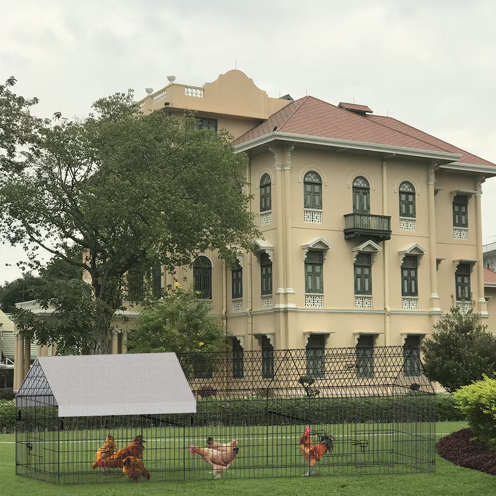 US Local Poultry Farming Outdoor Metal Chicken Coop