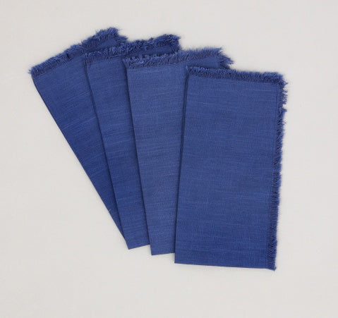 US Local Premium Cotton Napkins Set Of 4-20x20 Inch, Classic Hemstitch Dinner Napkins