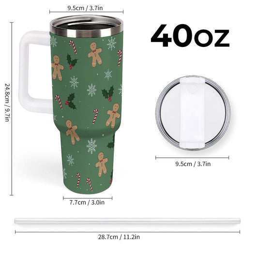 PHDT00286 POD US Local Tumbler 40 oz Large Capacity Car Cup Christmas Biscuit