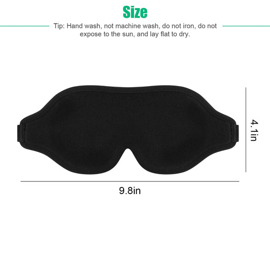 US Local 3D Travel Silk Eye Mask Sleeping Soft Padded Shade Cover Rest Relax Blindfold Men Women Night Sleeping Mask Cover Eye