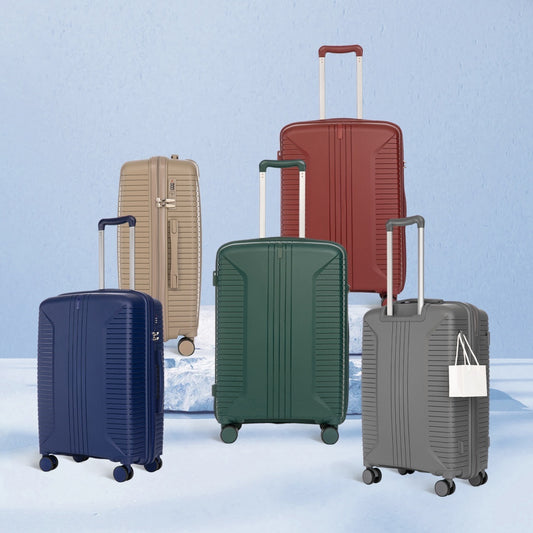 US Local 20 24 28 3 Pcs Set In PP Spinner Wheel Luggage, Carry On Suitcase, Matching Color, Combination Lock