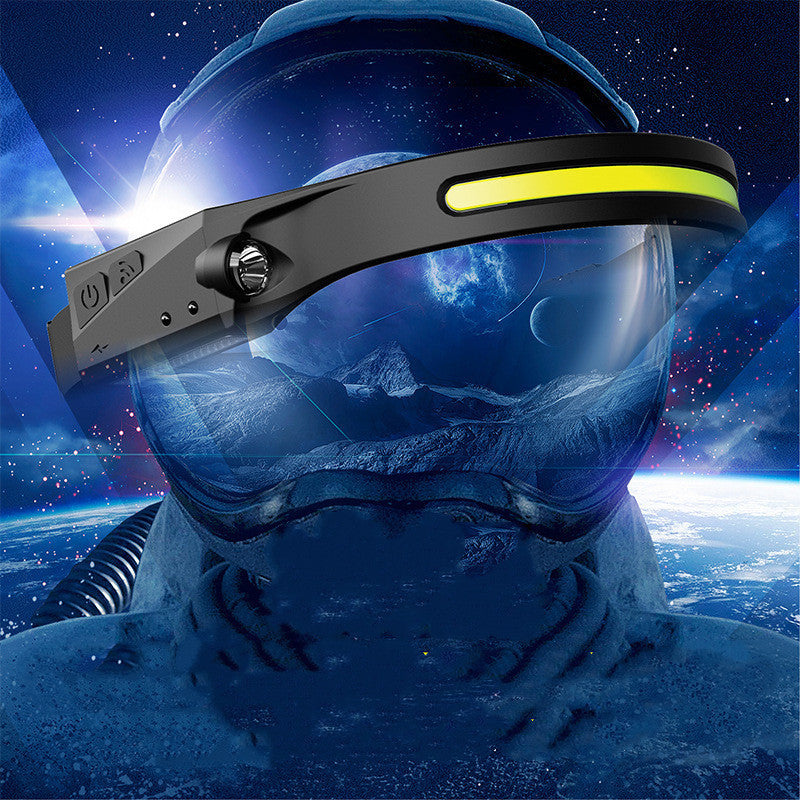 USA Local COB LED Induction Riding Headlamp Flashlight USB Rechargeable Waterproof Camping Headlight With All Perspectives Hunting Light
