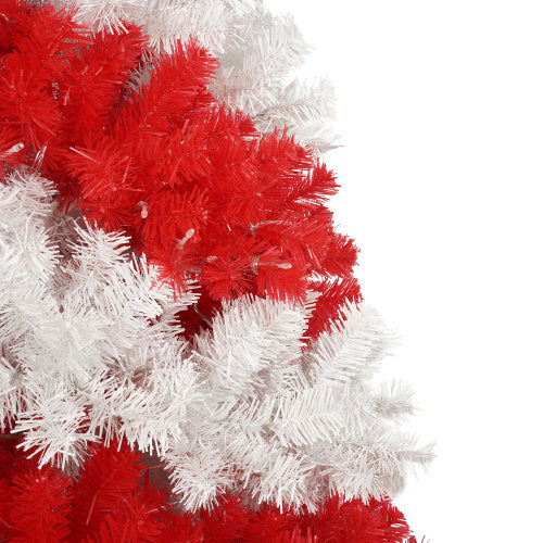 US Local 6ft Artificial Christmas Tree With 300 LED Lights And 900 Bendable Branches, Candy Cane Christmas Tree Holiday Decoration, Creative Decorated Trees, Xmas Tree Christmas Decorations