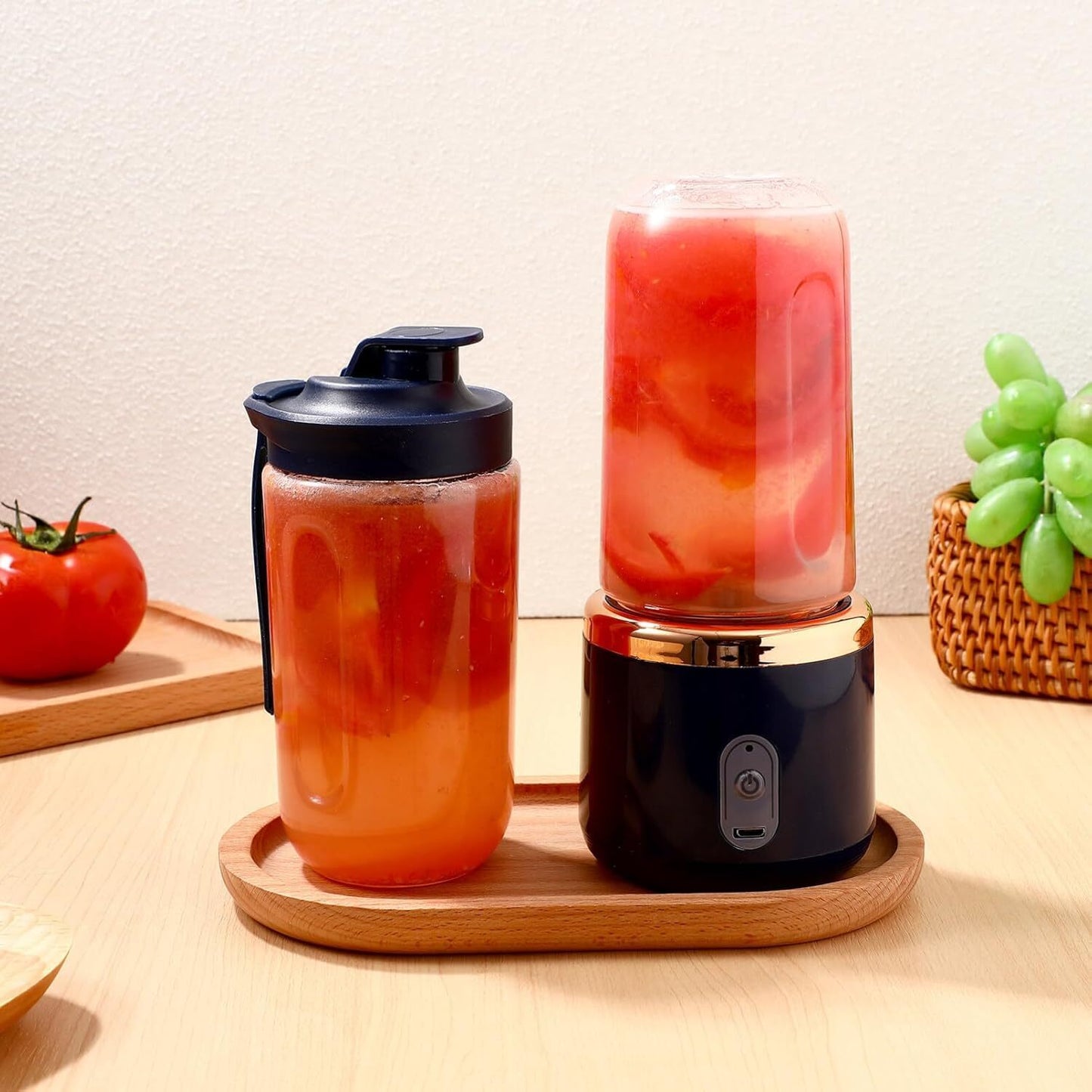 UK Local Rechargeable Electric Fruit Juice Maker Portable Blender Smoothie Juicer Machine