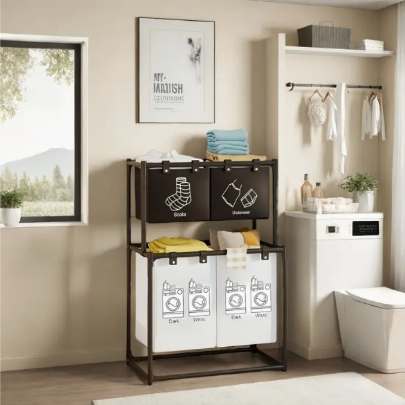 US Local Double Layer, Dirty Laundry Basket