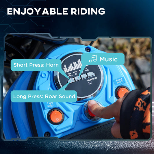 US Local 24V 350W Electric Dirt Bike Up to 15 MPH w/ Twist Grip Throttle