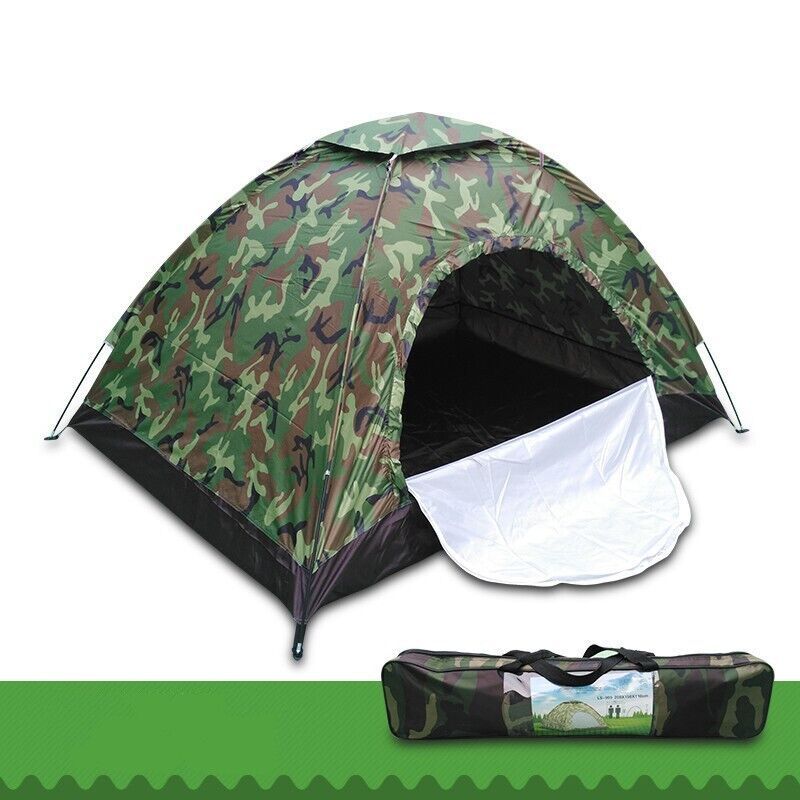 UK Local 2-3 Man Automatic Instant Double Layer-Up Camping Tent Waterproof Outdoor