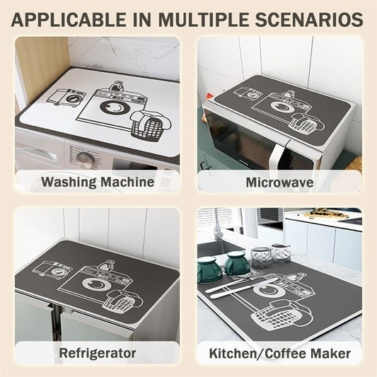 US Local Gray Washing Machine Mat, With The Characteristics Of Shock Absorption, Noise Reduction, Anti-slip, Wear-resistant, Floor Protection, Etc