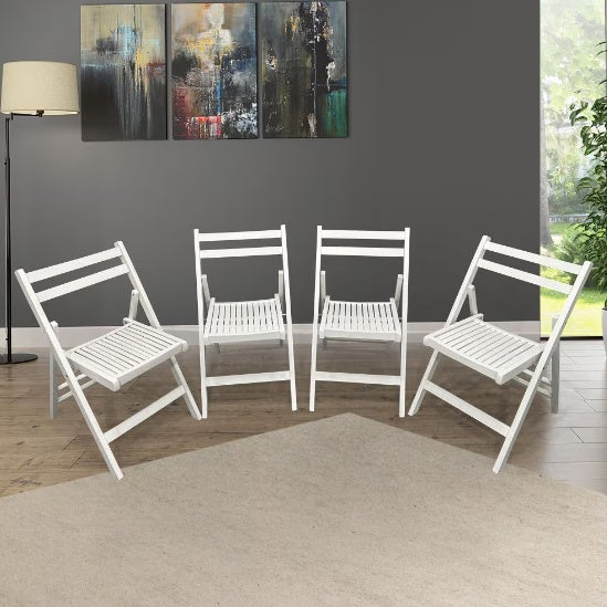 USA Local Furniture Slatted Wood Folding Special Event Chairs