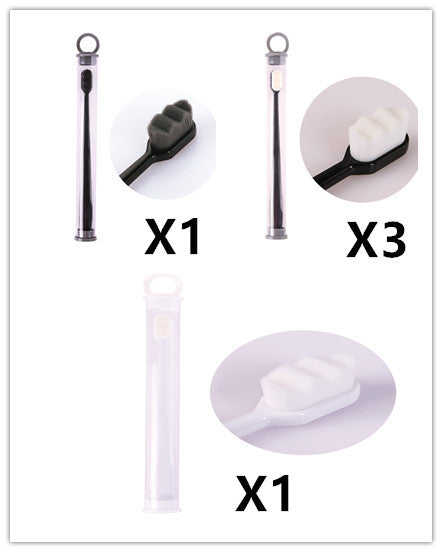 USA Local Ultra-fine Toothbrush Super Soft Bristle Deep Cleaning Brush Portable For Oral Care Tools Teeth Care Oral Cleaning Travel