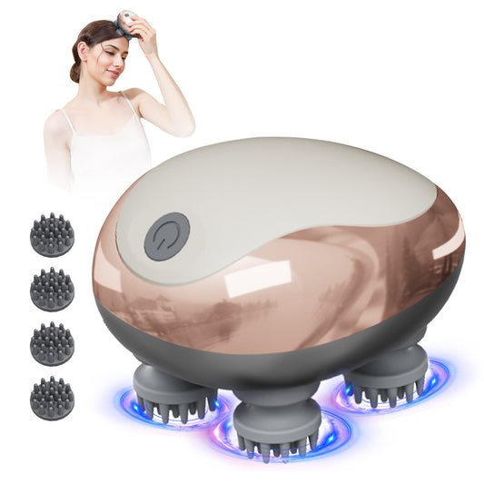 US Local Hair Relaxation Tool 3D Massage Comb Smart Scalp Massager Relieves Fatigue Essential For Home And Office Rechargeable Massager