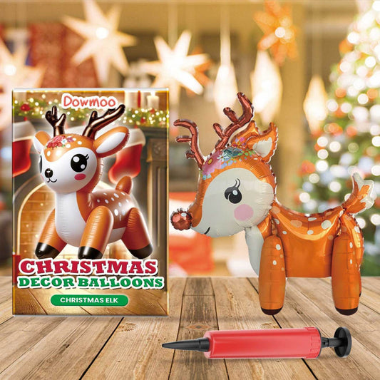 US Local Dowmoo Christmas Balloon Balloon Standing Santa Claus Reindeer Christmas Tree Event Atmosphere Decoration