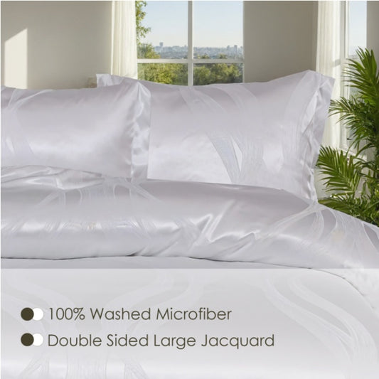 US Local 1 PC Luxury Satin Microfiber Bedding Set