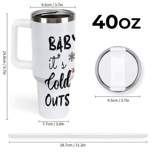 POD US Local 40 oz Large Capacity Car Cup Snowman Christmas