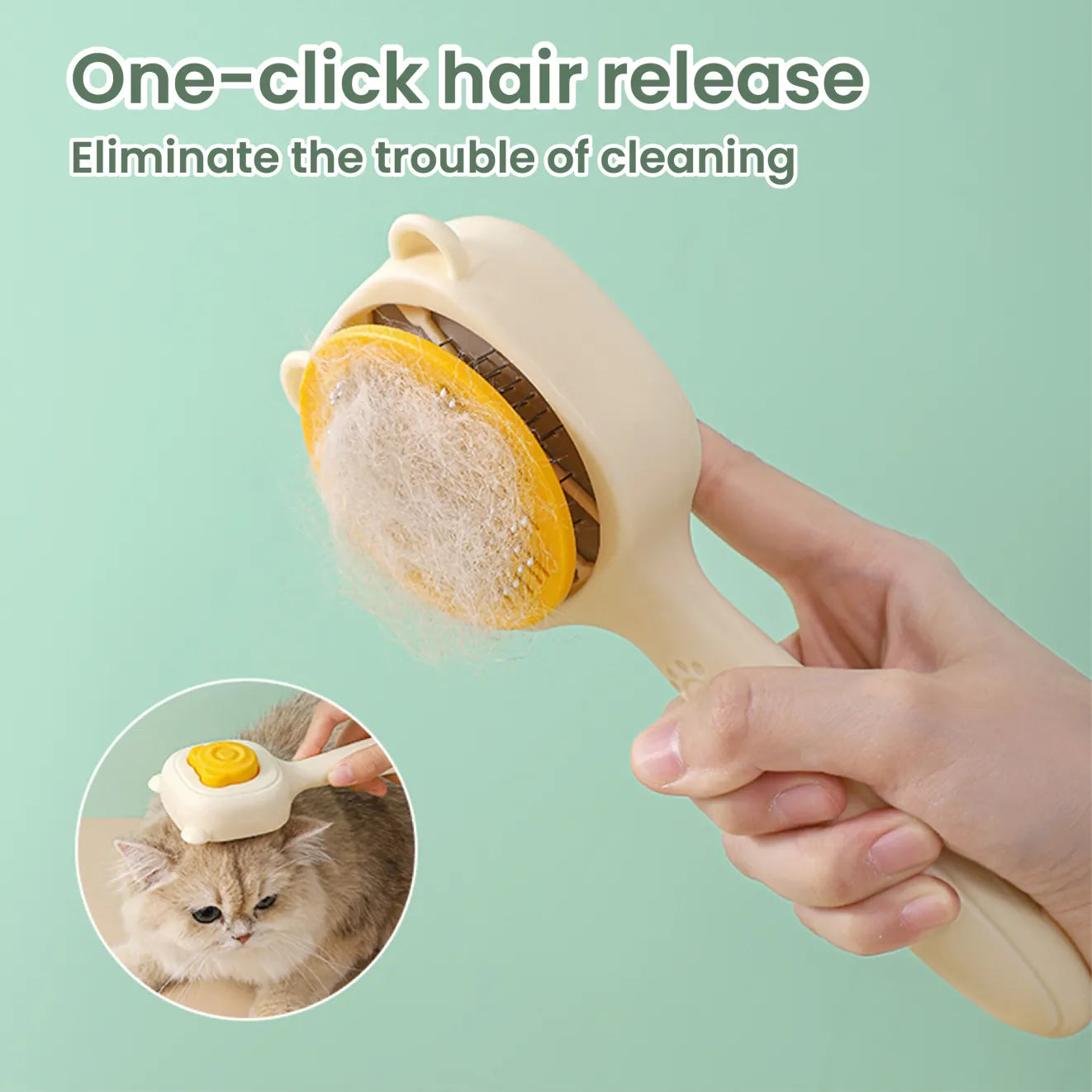 US Local Pet Spray Comb, One-key Spray, Deep Hair Removal, Multi-functional Care, One Comb For Multiple Purposes, Suitable For A Variety Of Pets