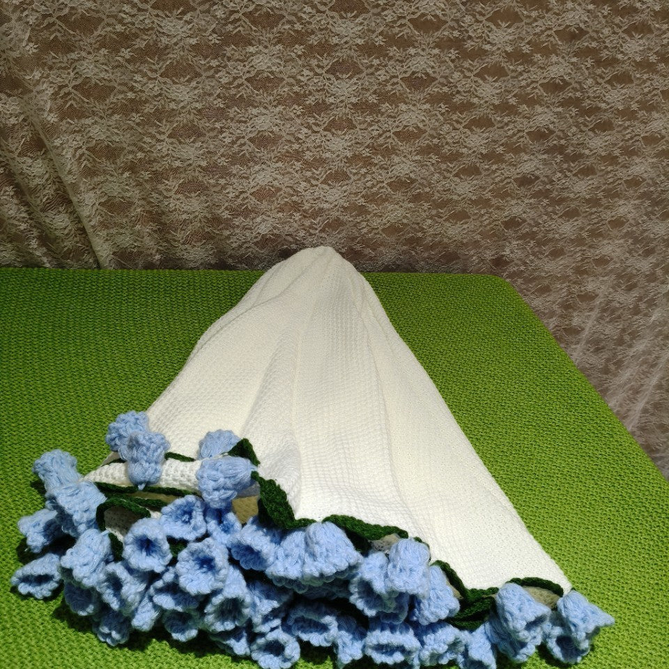 Bouquet Handmade Bouquet Wool Diy Crocheted Linglan Blanket