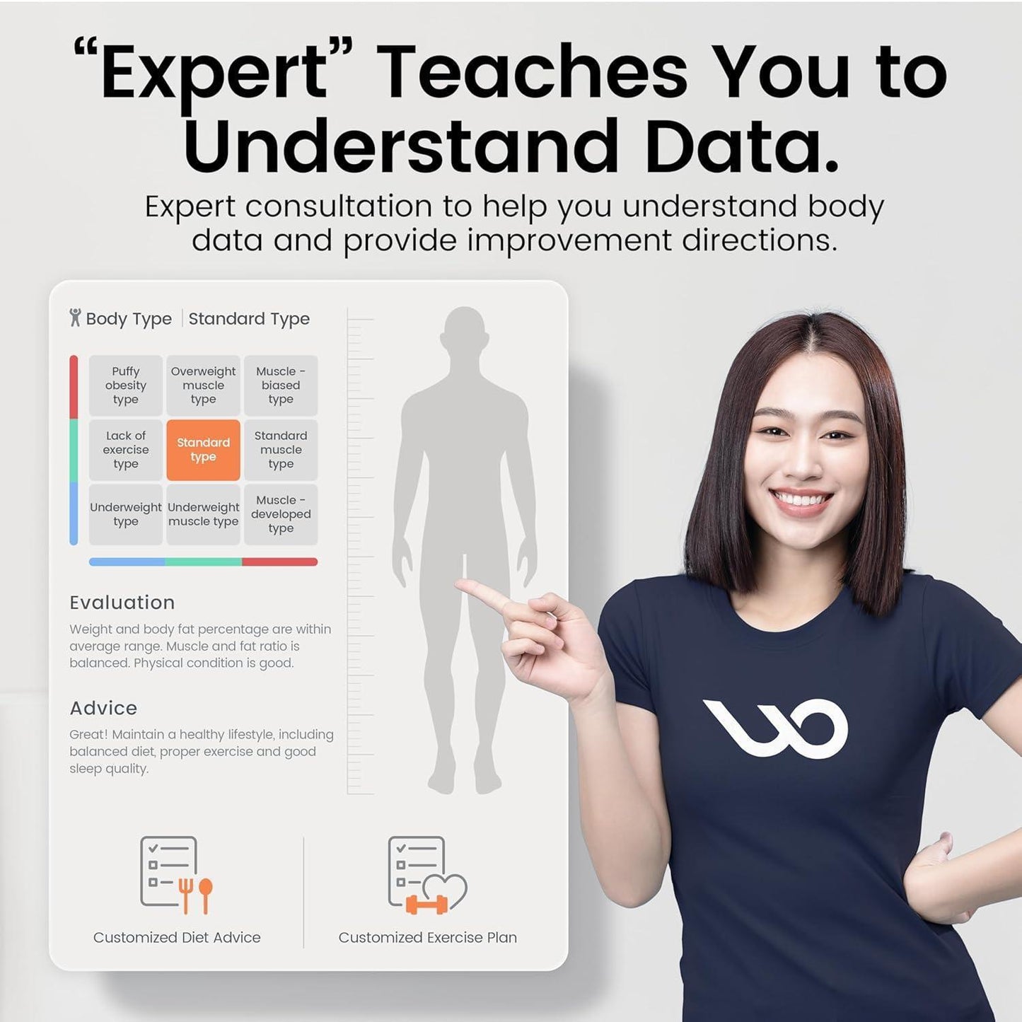 US Local Smart Body Fat Scale Digital Bluetooth Bathroom Scale Accurately Measures Body Fat And 55 Body Composition Indicators