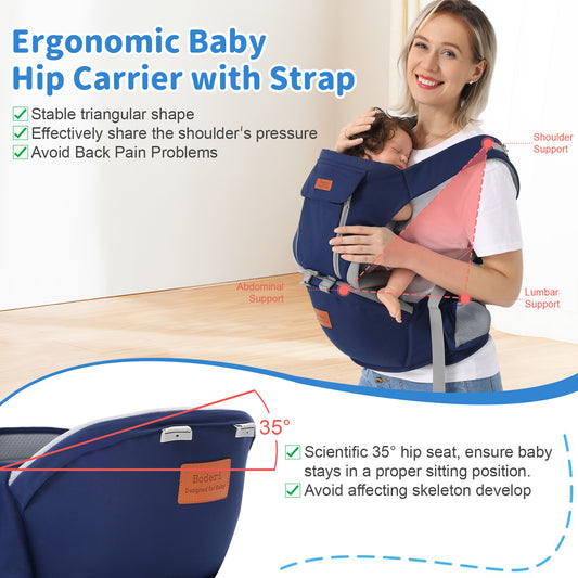 US Local Multi-functional Baby Waist Stool For Newborns To Hold The Baby Artifact Toddler Front And Rear Dual-purpose Baby Carrier