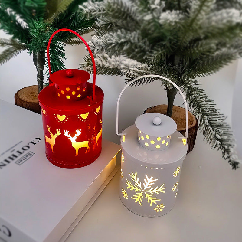 US Local Christmas Candle Lights LED Small Lanterns Wind Lights Electronic Candles Nordic Style Creative Holiday Decoration Decorations